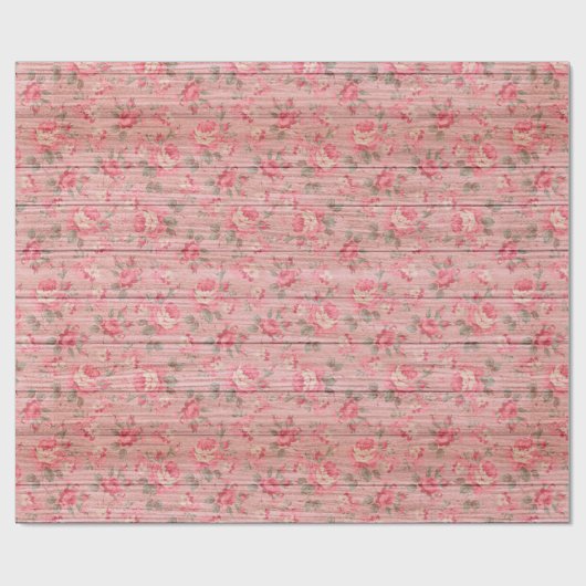 Floral wood Modern Popular Cadeaupapier (Vlak)