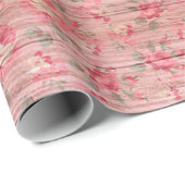 Floral wood Modern Popular Cadeaupapier (Rol Hoek)