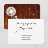 Floral & Wood RSVP (Voorkant / Achterkant)