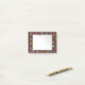 Floral Wooden Lijst Post-it® Notes (Op bureau)