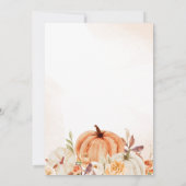 Floral Woodland Animals Baby shower Kaart (Achterkant)