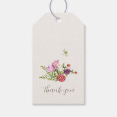  Floral Woodland Dank u Cadeaulabel (Voorkant)