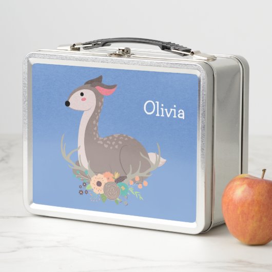 Floral Woodland Deer Personalized (In situ)