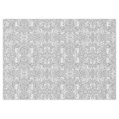 Floral Woodland Gray White Forest Animal Pattern Tafelkleed (Voorkant (Horizontaal))