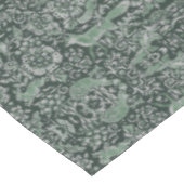 Floral Woodland Green Forest Animal Pattern Tafelkleed (Gekanteld)