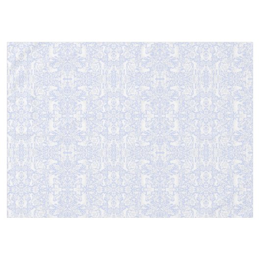Floral Woodland Light Blue Forest Animal Pattern Tafelkleed (Voorkant (Horizontaal))