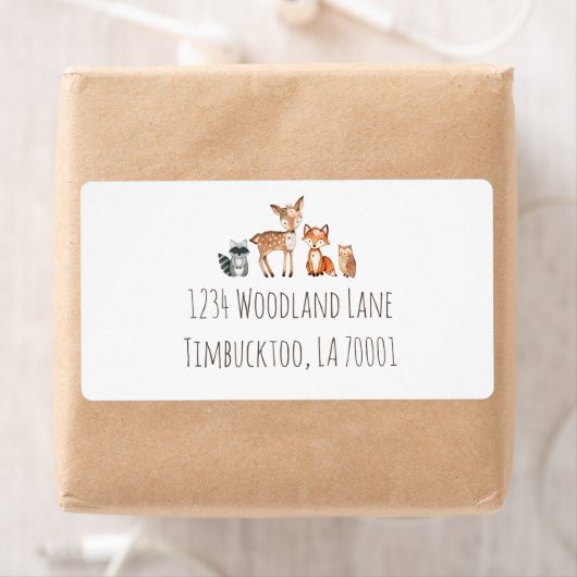 Floral Woodland Return Address Labels (Insitu)
