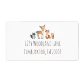 Floral Woodland Return Address Labels (Voorkant)