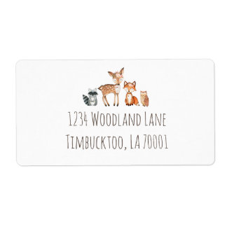 Floral Woodland Return Address Labels