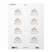 Floral Woodland Return Address Labels (Full Sheet)