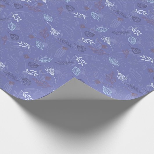 Floral Woodland Wrapping Paper - Lavendar Cadeaupapier (Hoek)