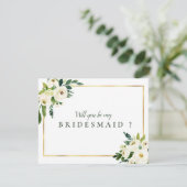 floral word jij mijn bruidskaart bedankkaart (Staand voorkant)