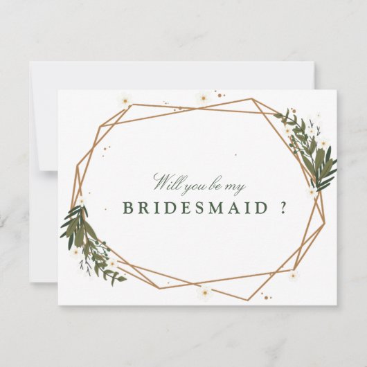 floral word jij mijn bruidskaart bedankkaart (Voorkant)