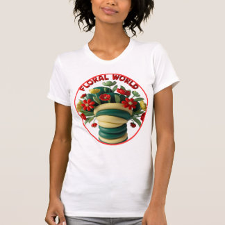 Floral World Graphic Dames T-shirt