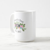 Floral World's Best Mom Moederdag Koffiemok (Voorkant links)