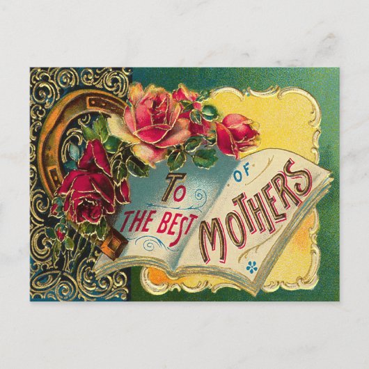 Floral World's beste moeder Briefkaart (Voorkant)