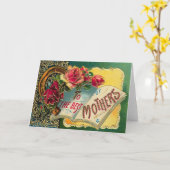 Floral World's beste moeder Kaart (Gele Bloem)