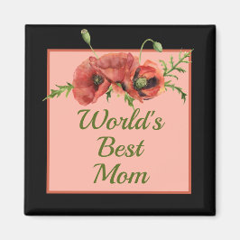  Floral World's beste moeder Magneet