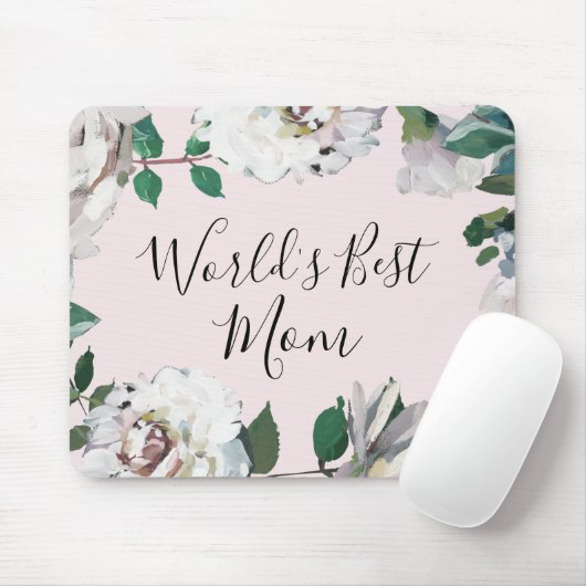  Floral World's beste moeder Muismat (Met muis)