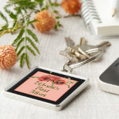Floral World's beste moeder Sleutelhanger (Zijkant)