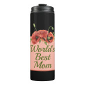  Floral World's beste moeder Thermosbeker (Voorkant)