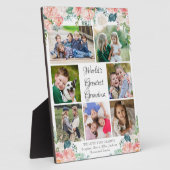 Floral WORLD'S GROATEST GRANDMA Photo Collage Fotoplaat (Zijkant)