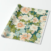 Floral Wrap Elegance Cadeaupapier (Uitgerold)