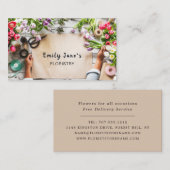 Floral wrapping, bloemenbakken visitekaartje (Voorkant / Achterkant)