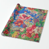 Floral Wrapping of Decoupage papier (Uitgerold)