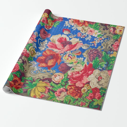 Floral Wrapping of Decoupage papier (Uitgerold)