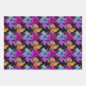 Floral wrapping Paper - Beauful Abstract Flowers (Voorkant 3)