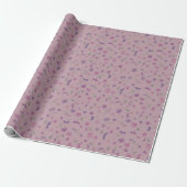Floral wrapping paper cadeaupapier (Uitgerold)