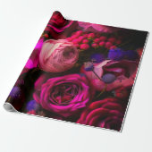 Floral wrapping Paper Cadeaupapier (Uitgerold)