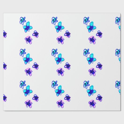 Floral wrapping Paper Cadeaupapier (Vlak)
