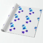Floral wrapping Paper Cadeaupapier (Uitgerold)