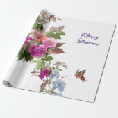 Floral wrapping Paper Cadeaupapier (Uitgerold)