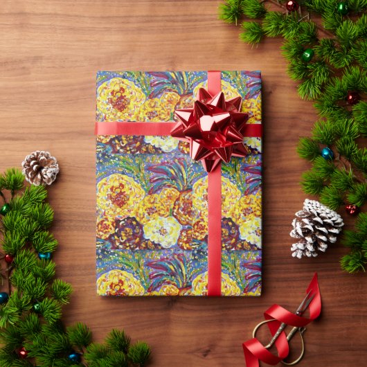 Floral wrapping Paper Cadeaupapier (Feestdagen Geschenken)