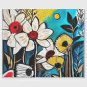 Floral wrapping Paper Cadeaupapier (Vlak)