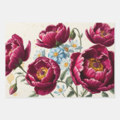 Floral Wrapping Paper Flat Sheet Decoupage (Voorkant 2)