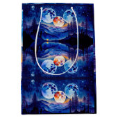 Floral Wrapping Paper Medium Cadeauzakje (Voorkant)