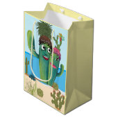Floral wrapping Paper Medium Cadeauzakje (Voorkant Gekanteld)