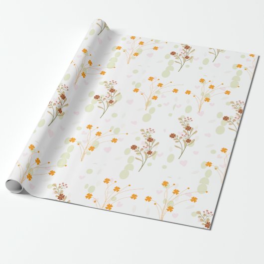 Floral Wrapping Paper – Prachtige bloempatronen Cadeaupapier (Uitgerold)