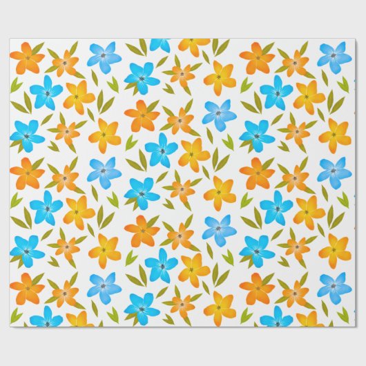 Floral wrapping papier (Vlak)