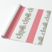 Floral wrapping papier (Uitgerold)