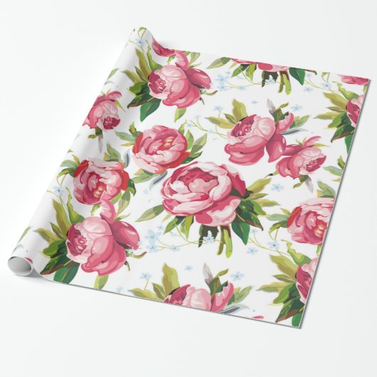 FLORAL WRAPPING PAPIER (Uitgerold)