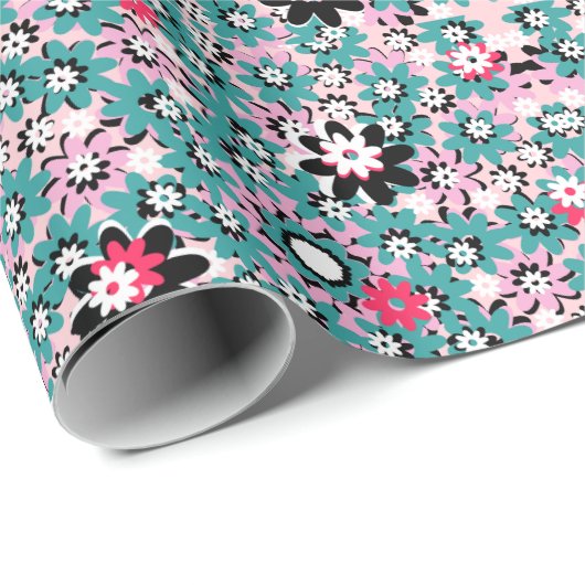 Floral wrapping papier – Stijlvol (Rol Hoek)