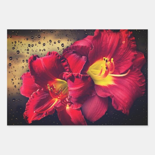 Floral wrapping papieren bladen inpakpapier vel (Voorkant 2)