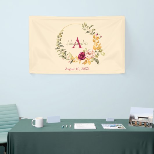 Floral Wrath Voor Baby Meisje Spandoek (Beurs)
