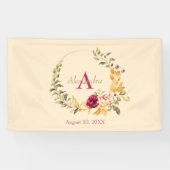 Floral Wrath Voor Baby Meisje Spandoek (Horizontaal)