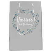 Floral Wreatal  Birthday cadeautassen Medium Cadeauzakje (Voorkant)